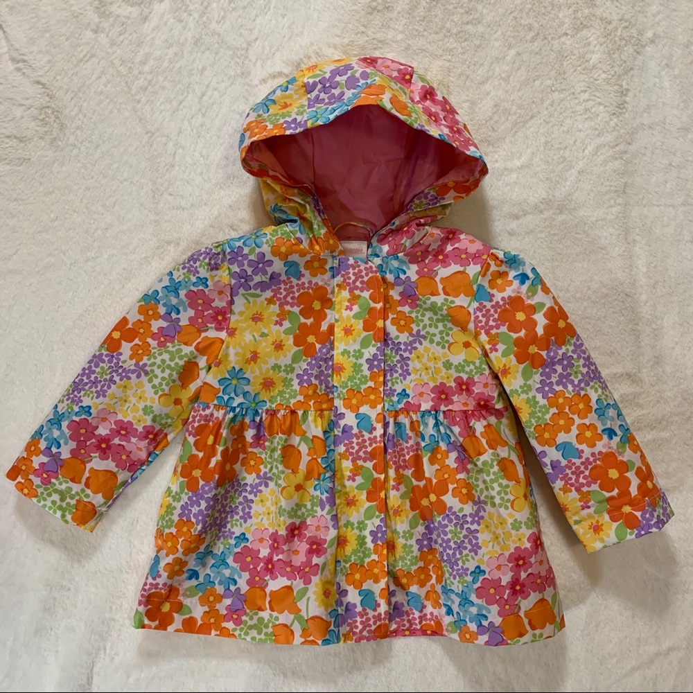 Girls flower raincoat 12-24 months!